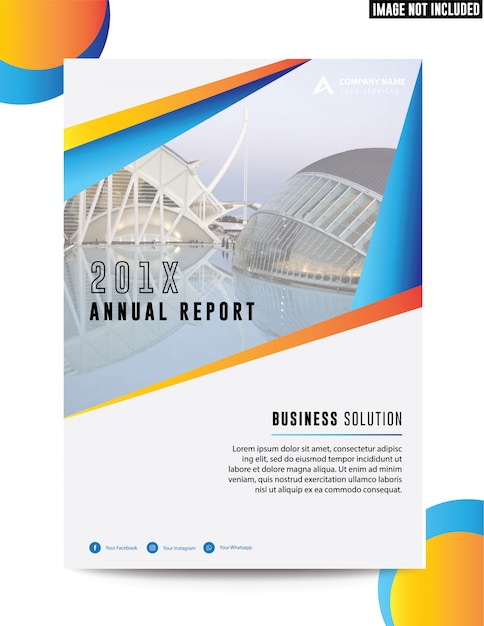 Clean Flat Corporate Business Annual Report