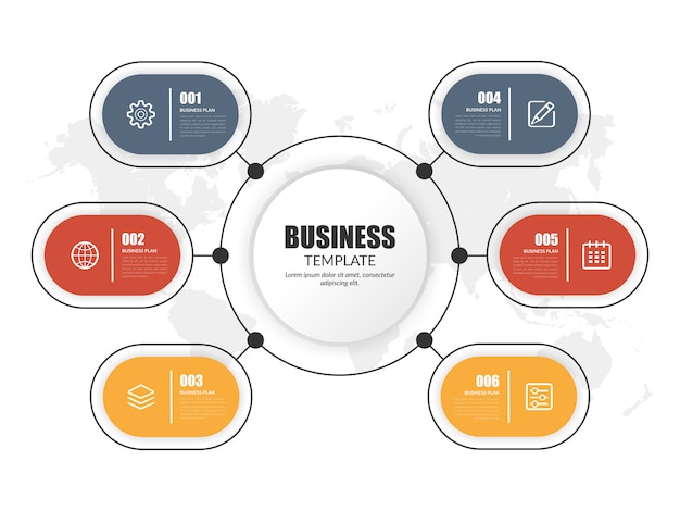 Clean infographic element with icon for business strategy