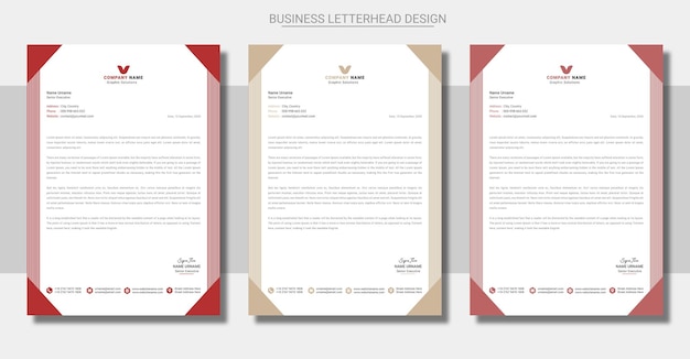 Clean Letterheads Design Letterhead design Template Creative Letterhead Letterhead