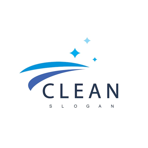 Clean Logo Design Template Suitable For Cleaning Service House Keeping And Laundry