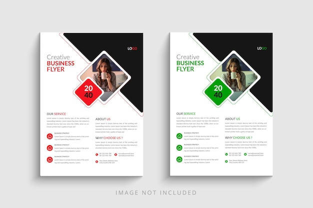 Clean and minimal business flyer template