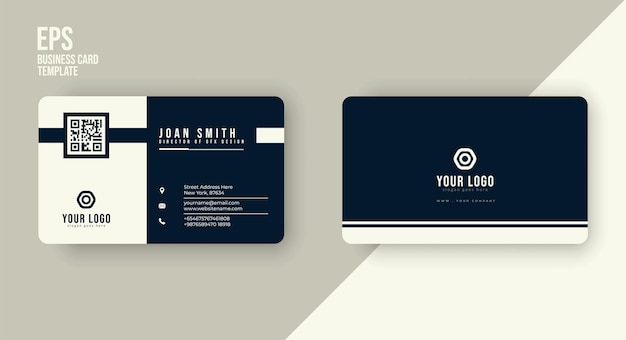 Clean and modern business card design