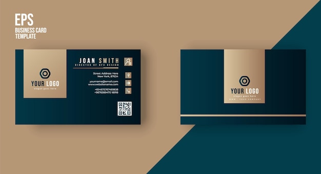 Clean and modern business card design