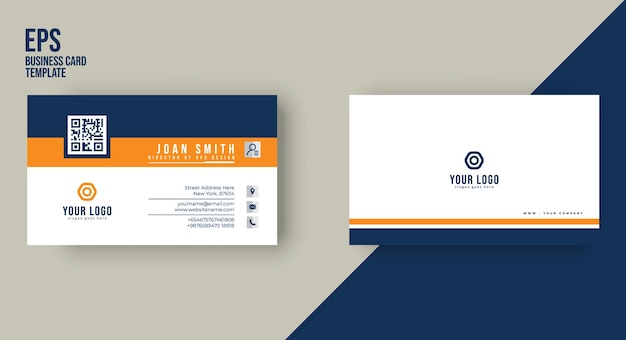 Clean and modern business card design