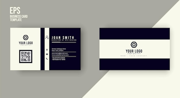 Clean and modern business card design