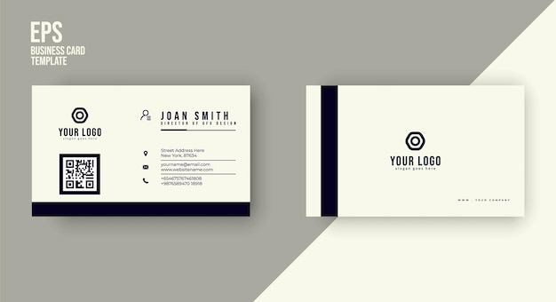 Clean and modern business card design