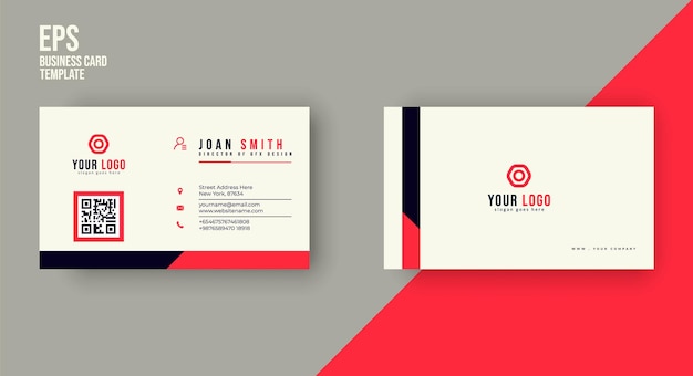 Clean and modern business card design