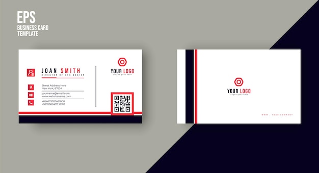 Clean and modern business card design