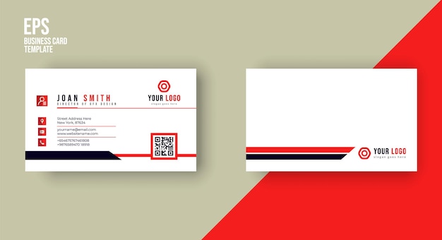 Чистый и современный дизайн визитной карточки
