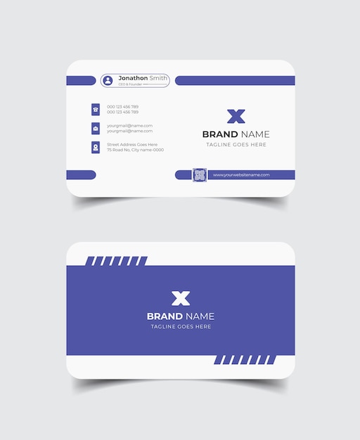 Clean and modern professional business card template