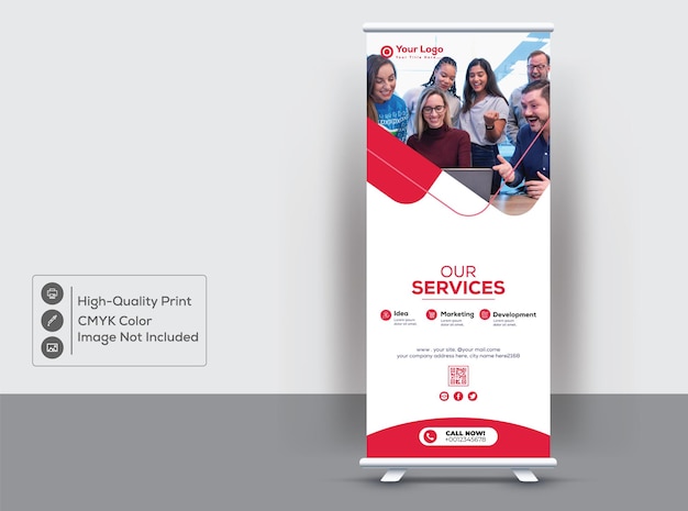 Clean And Modern Rollup Banner Design Template