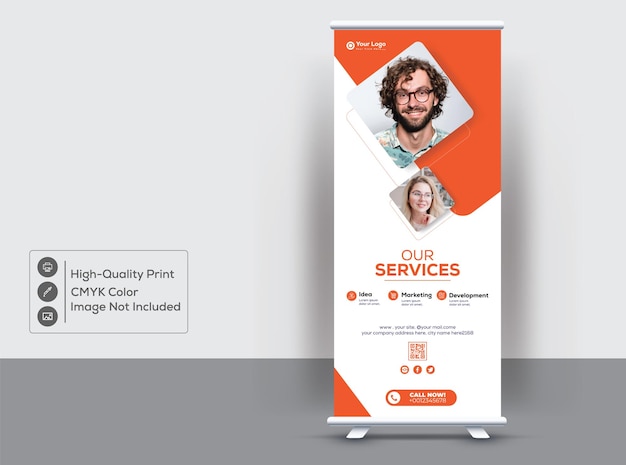 Clean And Modern Rollup Banner Design Template