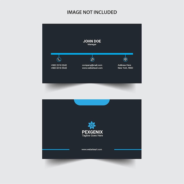 Vector clean professional business card design