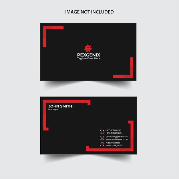 Vector clean professional business card design