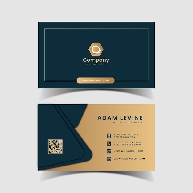 clean professional business card template
