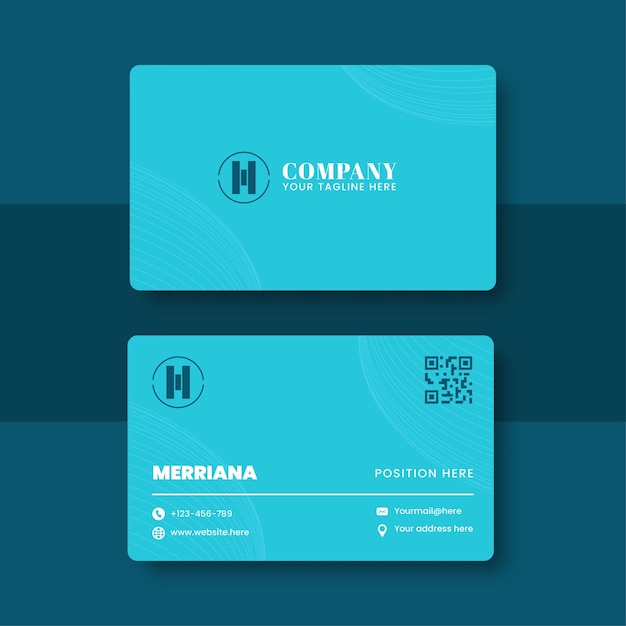 Clean professional business card template