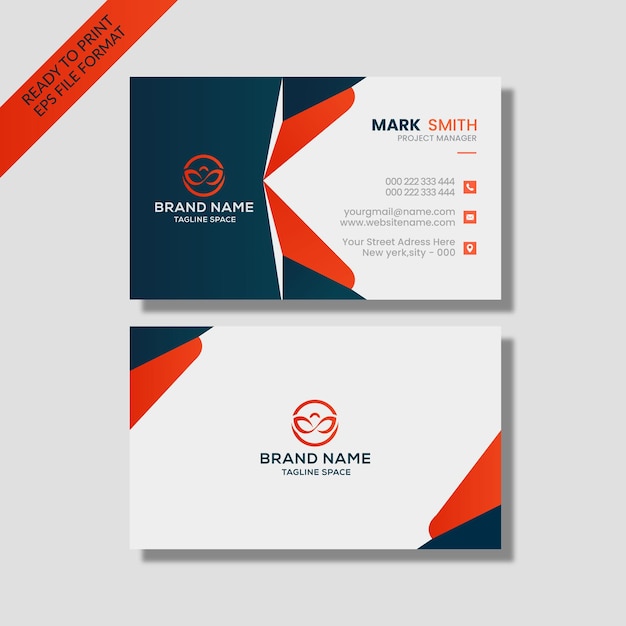 clean professional corporate card template