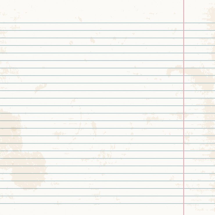 Vector clean sheet of exercise book striped.