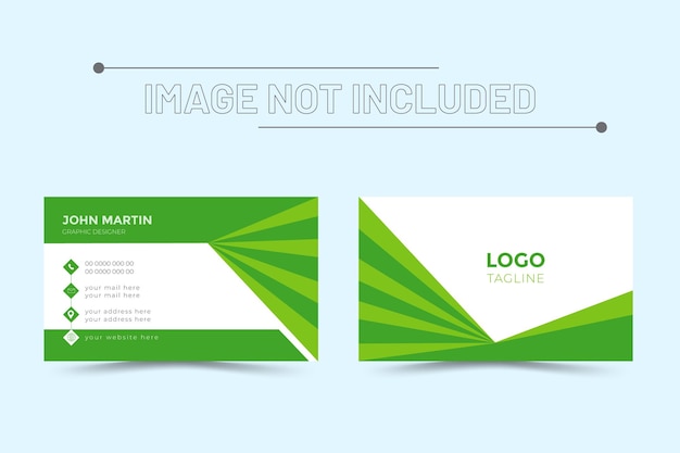 Vector clean and simple corporate business card template