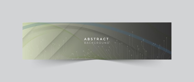 Clean and smart linkedin cover for technology abstract background 06