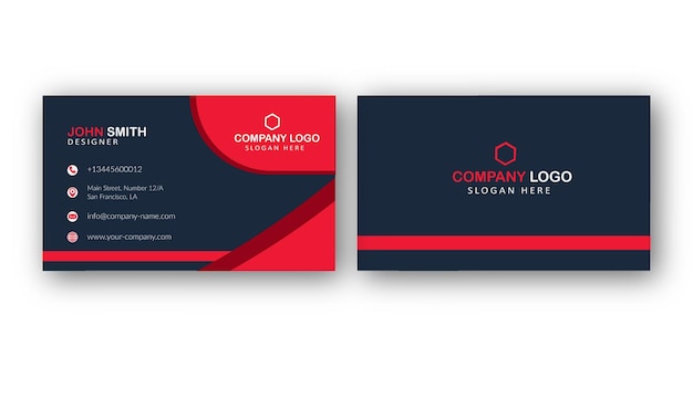 Clean sttyle professional modern business card design