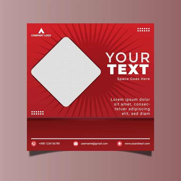 Vector clean style modern business card design template