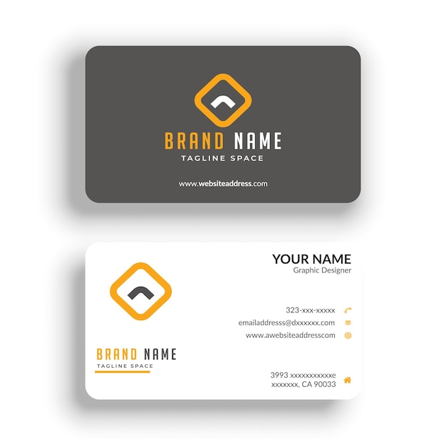 Clean style modern business card design template