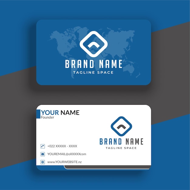 Clean style modern business card design template