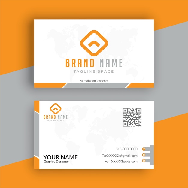 Clean style modern business card design template