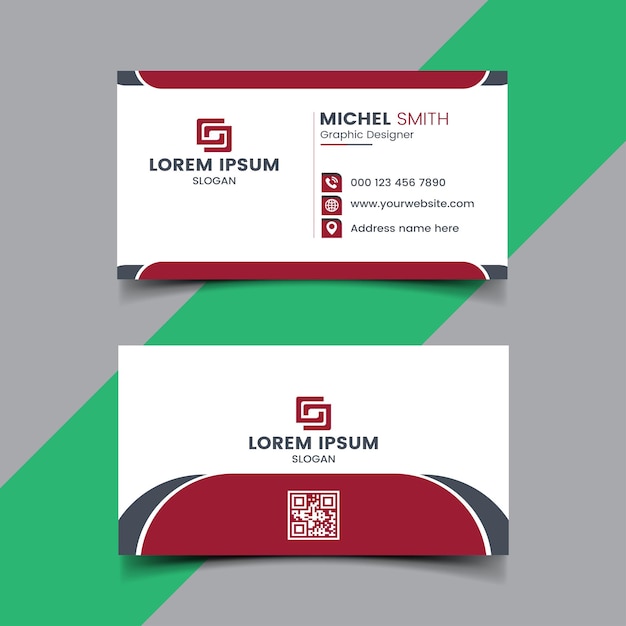 Clean style modern business card template, Elegant eye-catching design