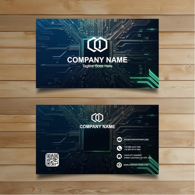 clean style modern business card template