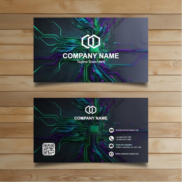 clean style modern business card template