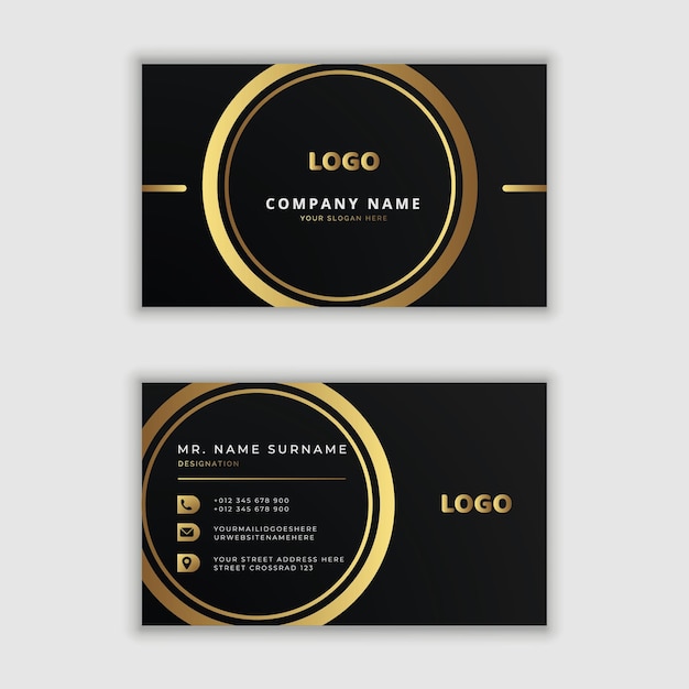 Clean style modern business card template