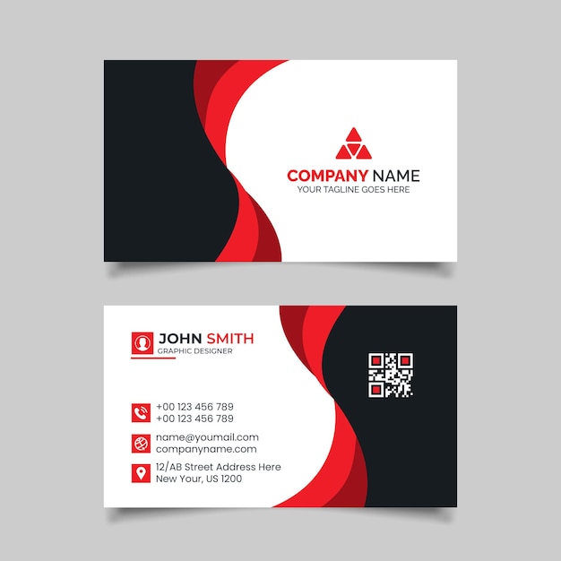 Clean style modern business card template