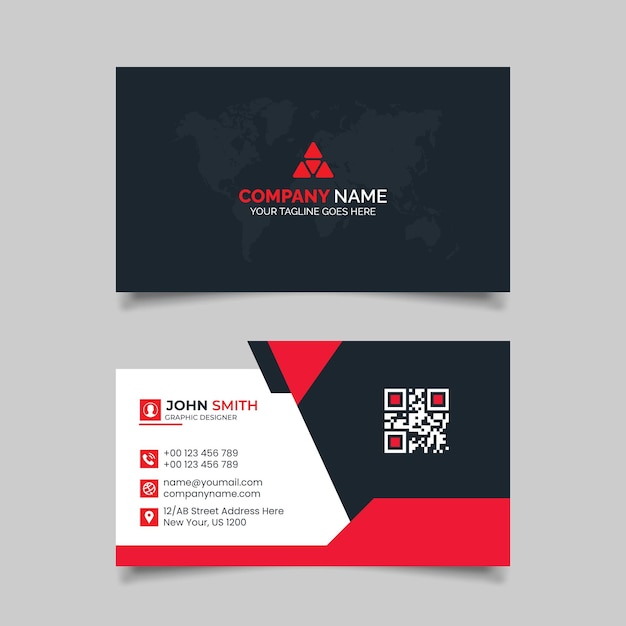 Clean style modern business card template