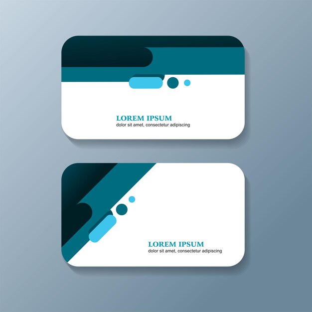 Clean style modern business card template