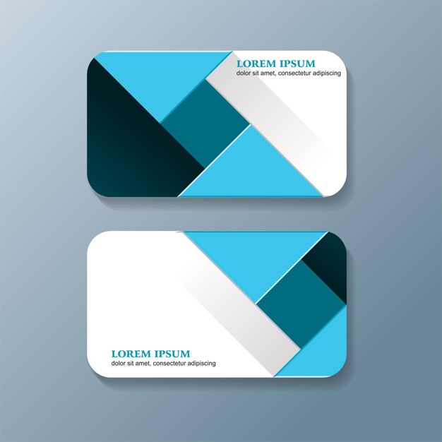 Clean style modern business card template