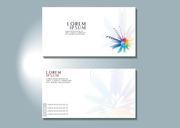 Vector clean style modern business card template