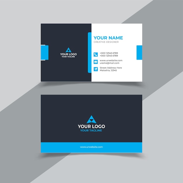 Clean style modern business card template