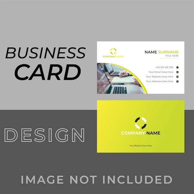 Clean style modern Company business card template