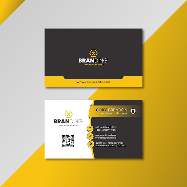 Vector clean style stunning, modern business card template