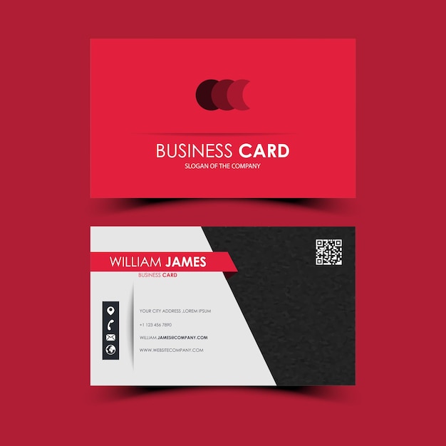 Clean stylish business card design