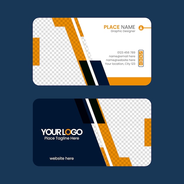 clean stylish business card design