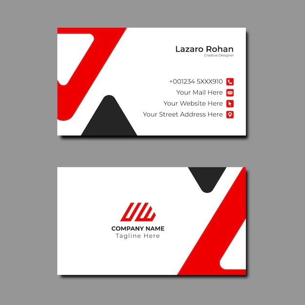 A clean and stylish business card template for professionals