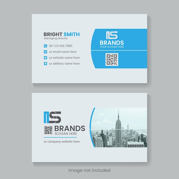 Clean stylish modern and creative professional business card template design