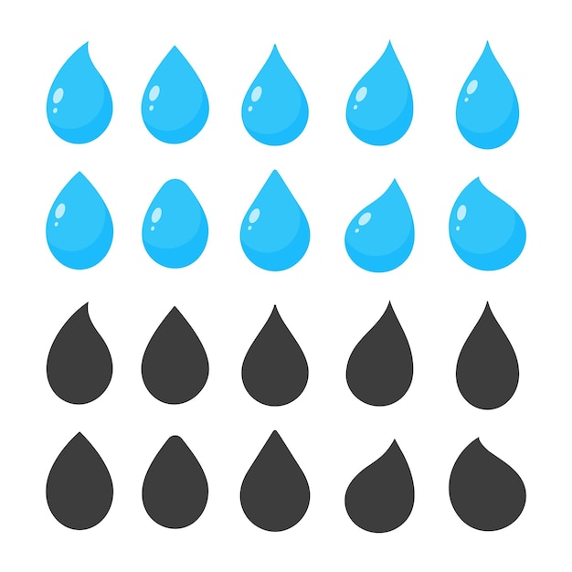 Clean water droplets water conservation concept on world water day