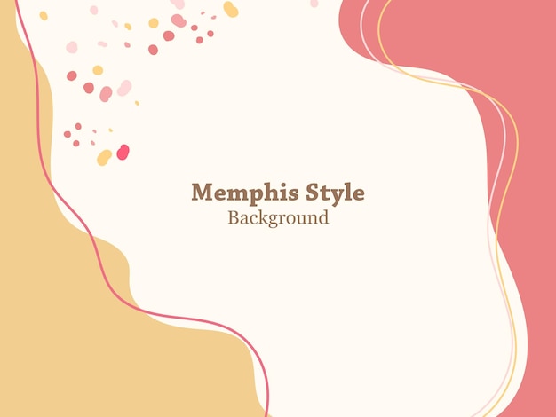 Clean Wedding Invitation Memphis Style Banner Baclground