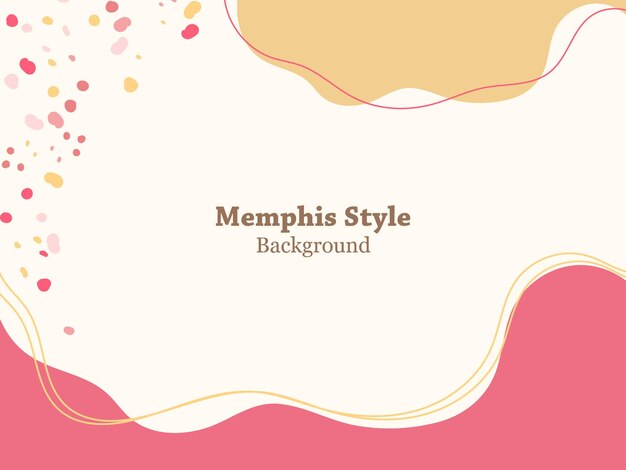 Clean Wedding Invitation Memphis Style Banner Baclground