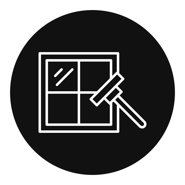 Vector clean window vector illustration