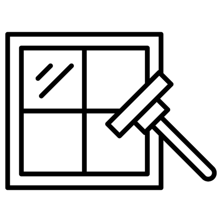 Vector clean window vector illustration